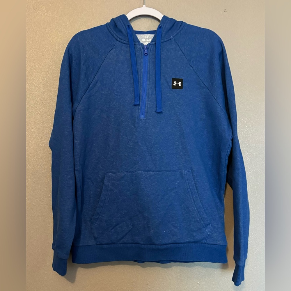 Men’s Under Armour, half- zip hoodie. Size M